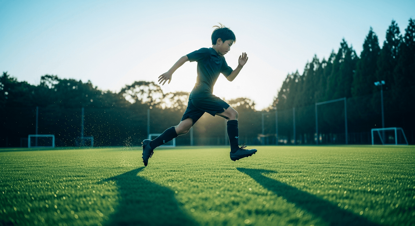 サッカートレーニングの様子